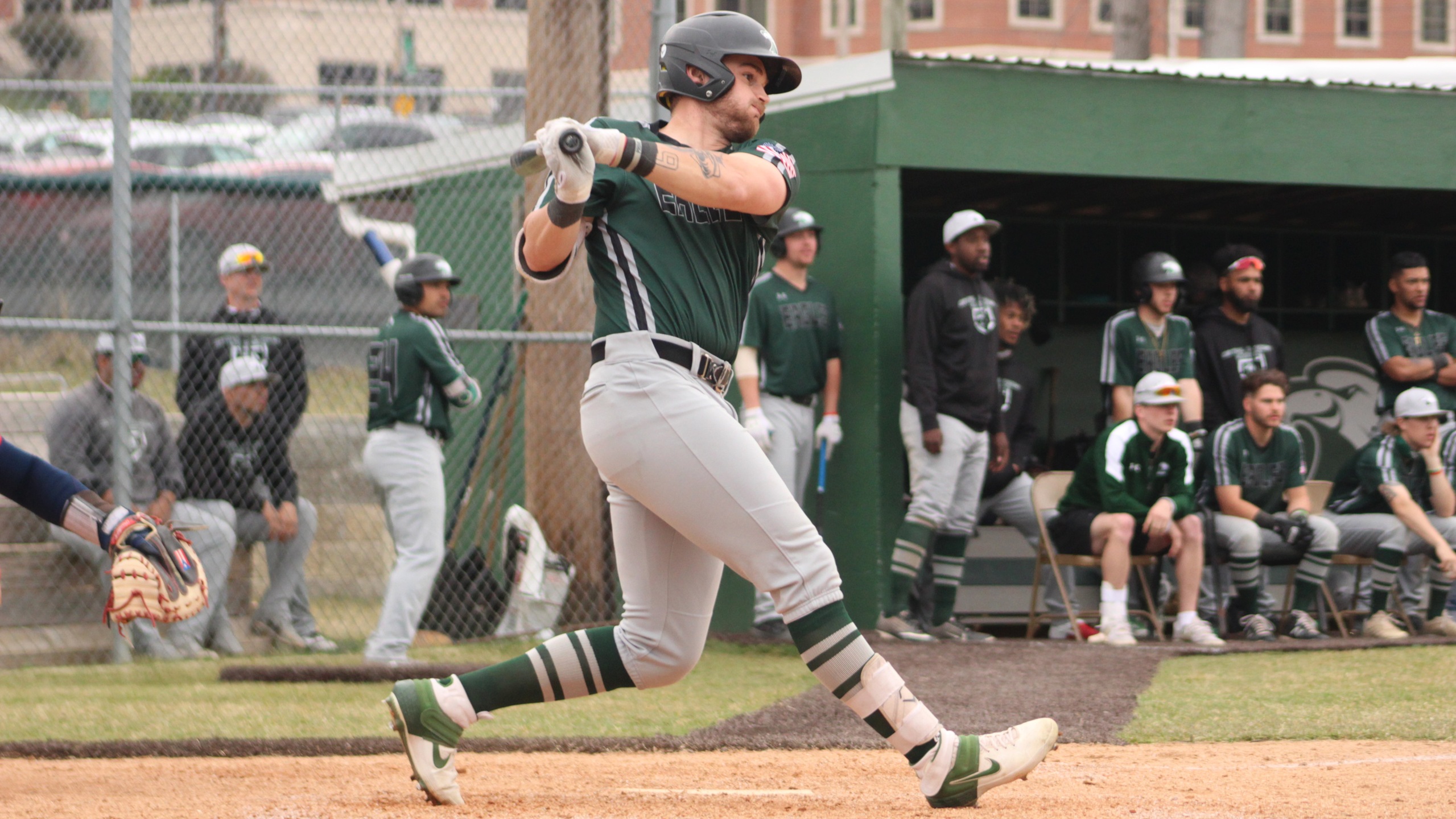Haring breaks program record for career hits; Eagles split final two against MVC