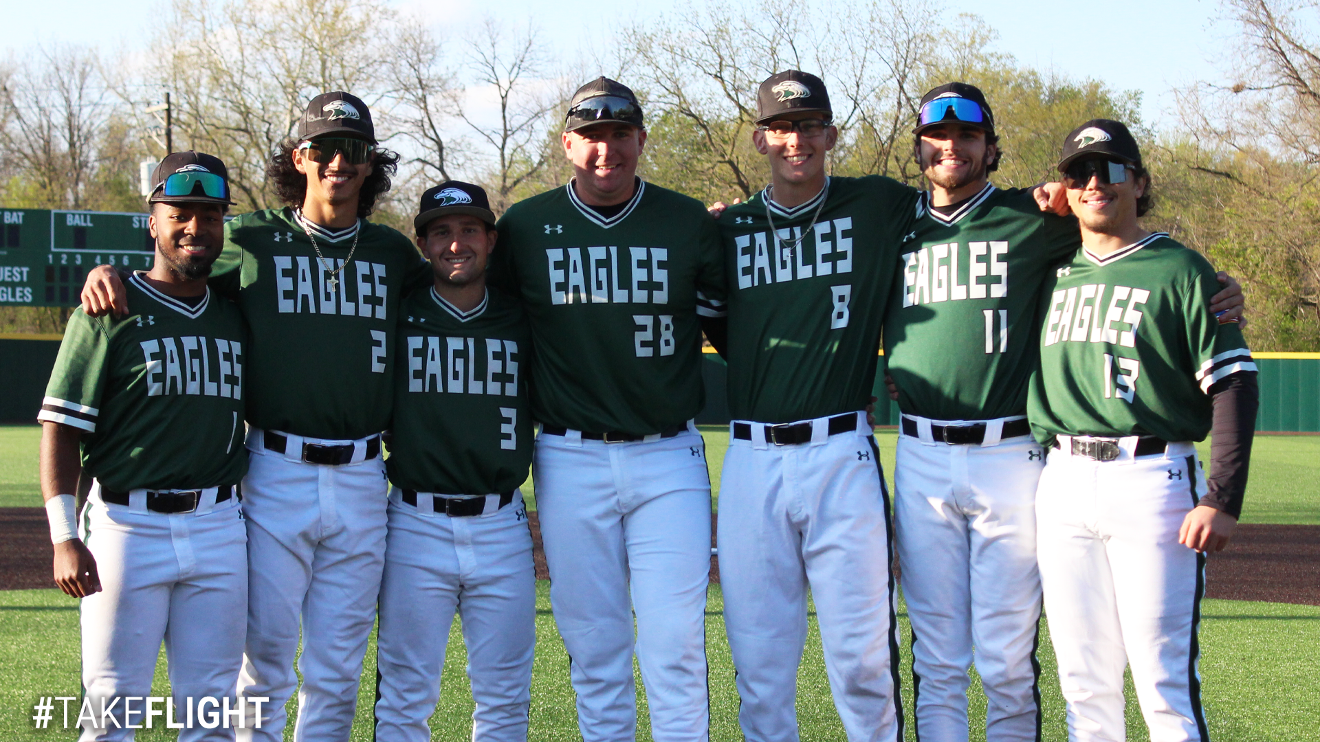 Eagles Sweep Pirates on Senior Weekend