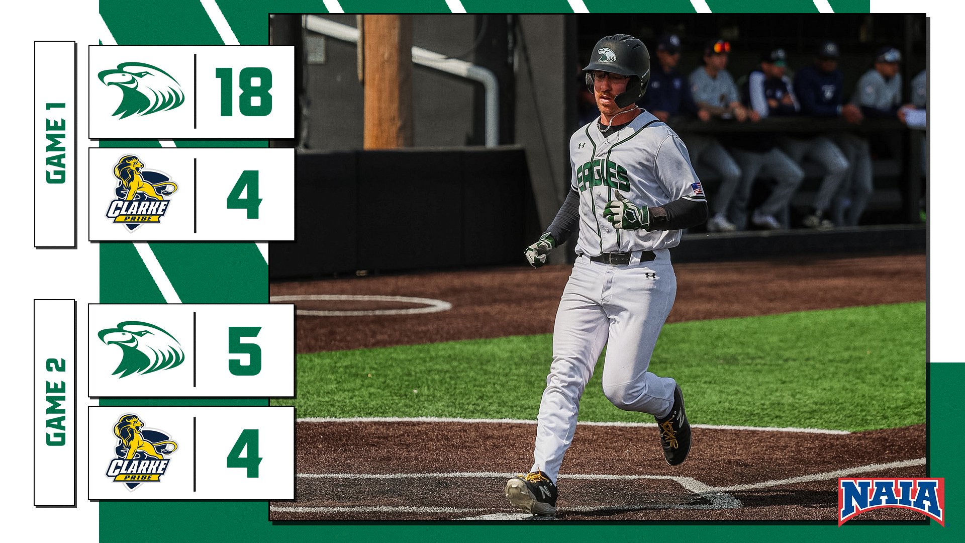 Eagles Walkoff Pride in Finale to Complete Doubleheader Sweep