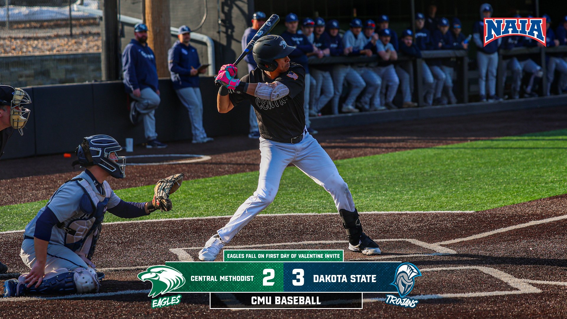 CMU Falls to Dakota State on First Day of Valentine Invite