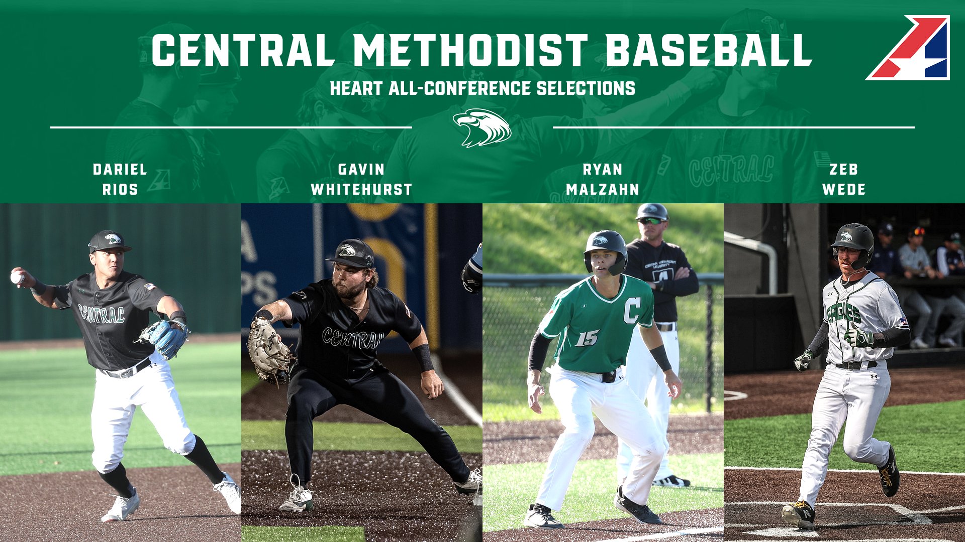 Malzahn Named Heart Player of the Year; Four Eagles Earn All-Conference Honors