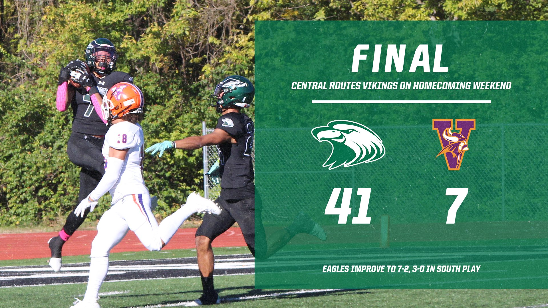 Central routes Vikings on Homecoming, 41-7