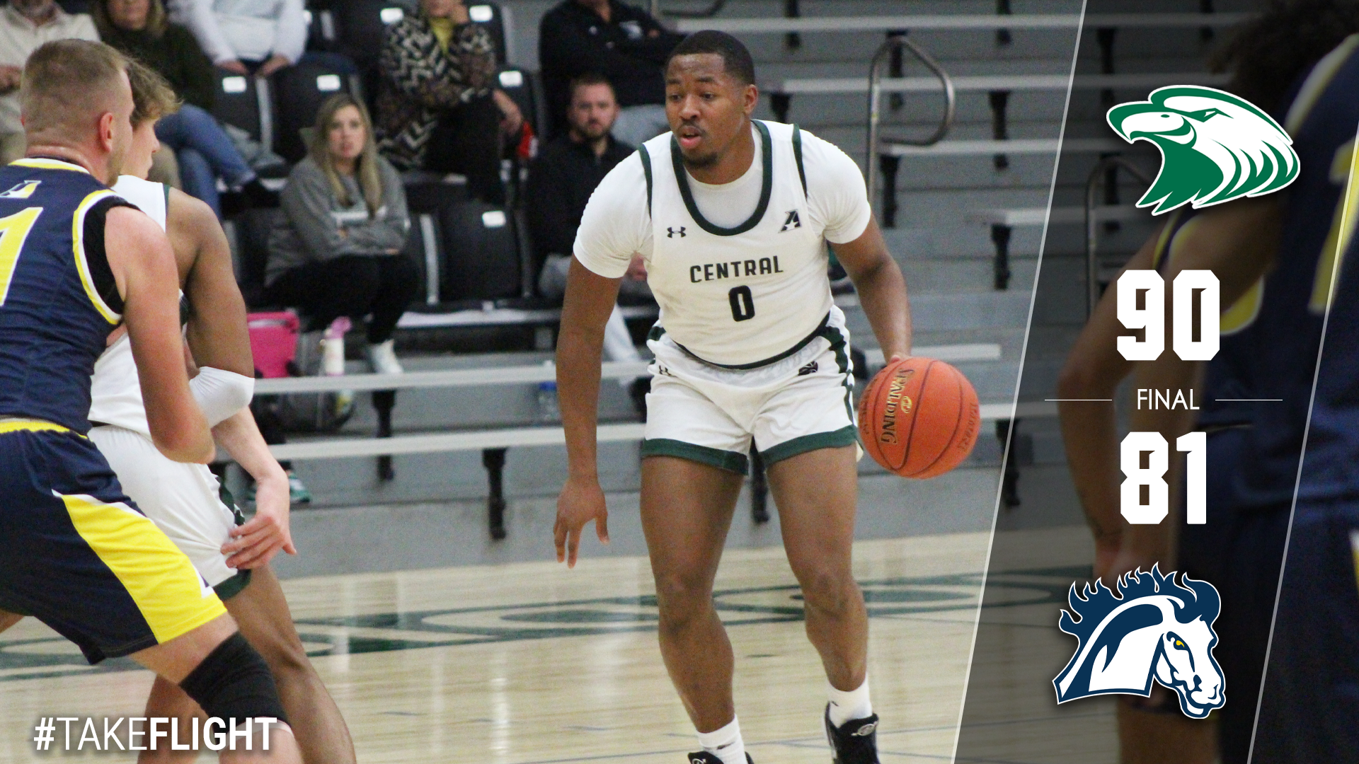 CMU Overcomes First Half Deficit to Defeat Mustangs