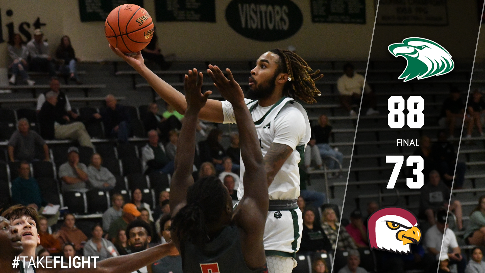 Eagles Open Season with 88-73 Win Over Friends