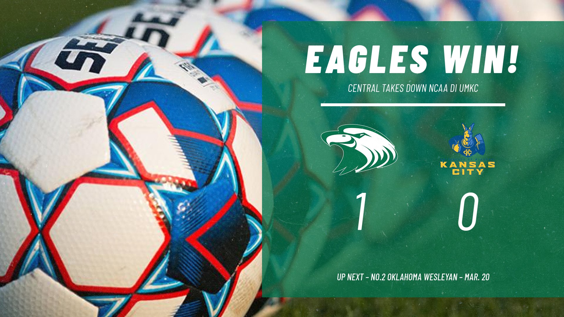 Eagles knock off UMKC, 1-0