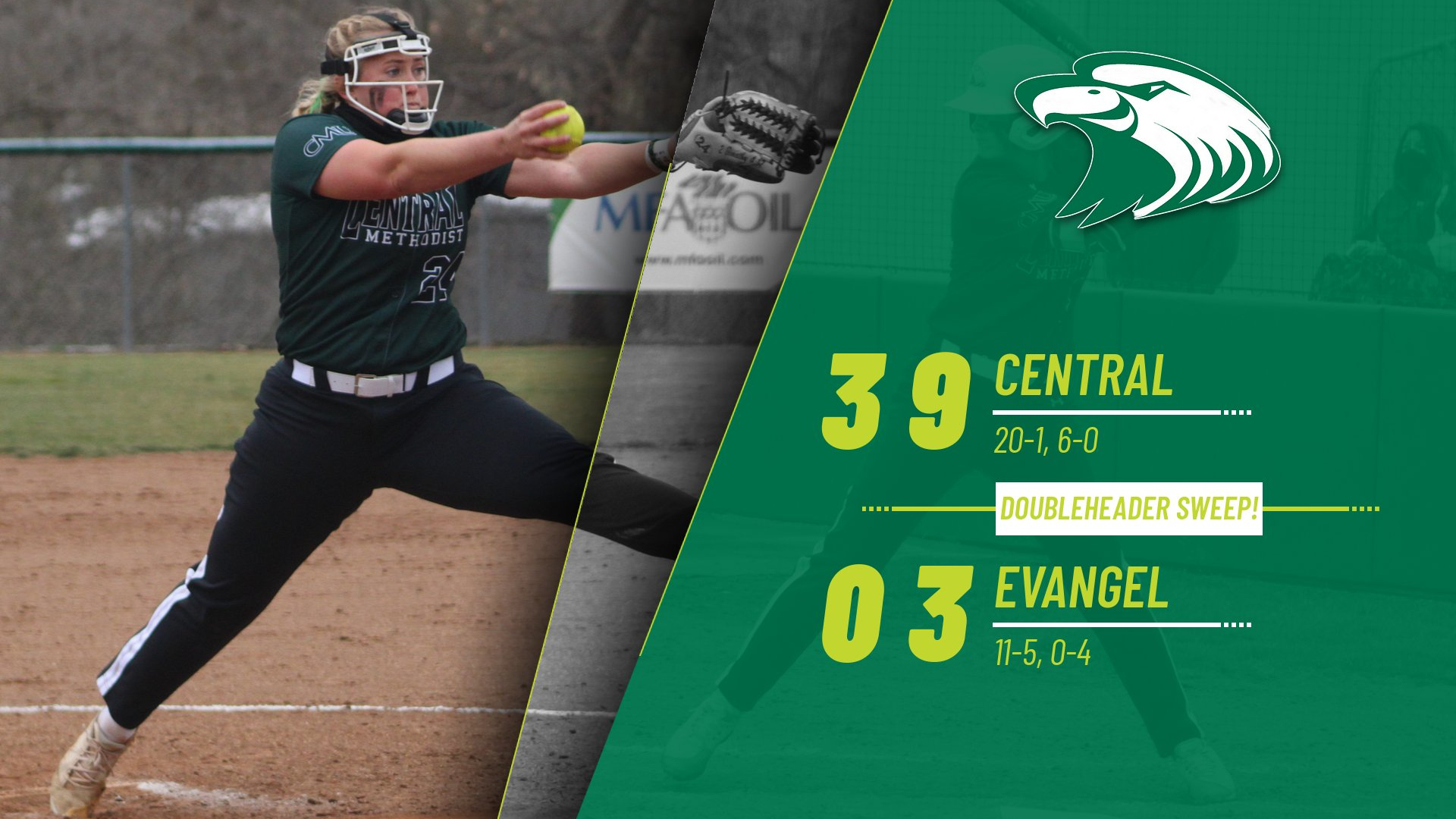 Eagles sweep twin bill against Crusaders Wednesday night