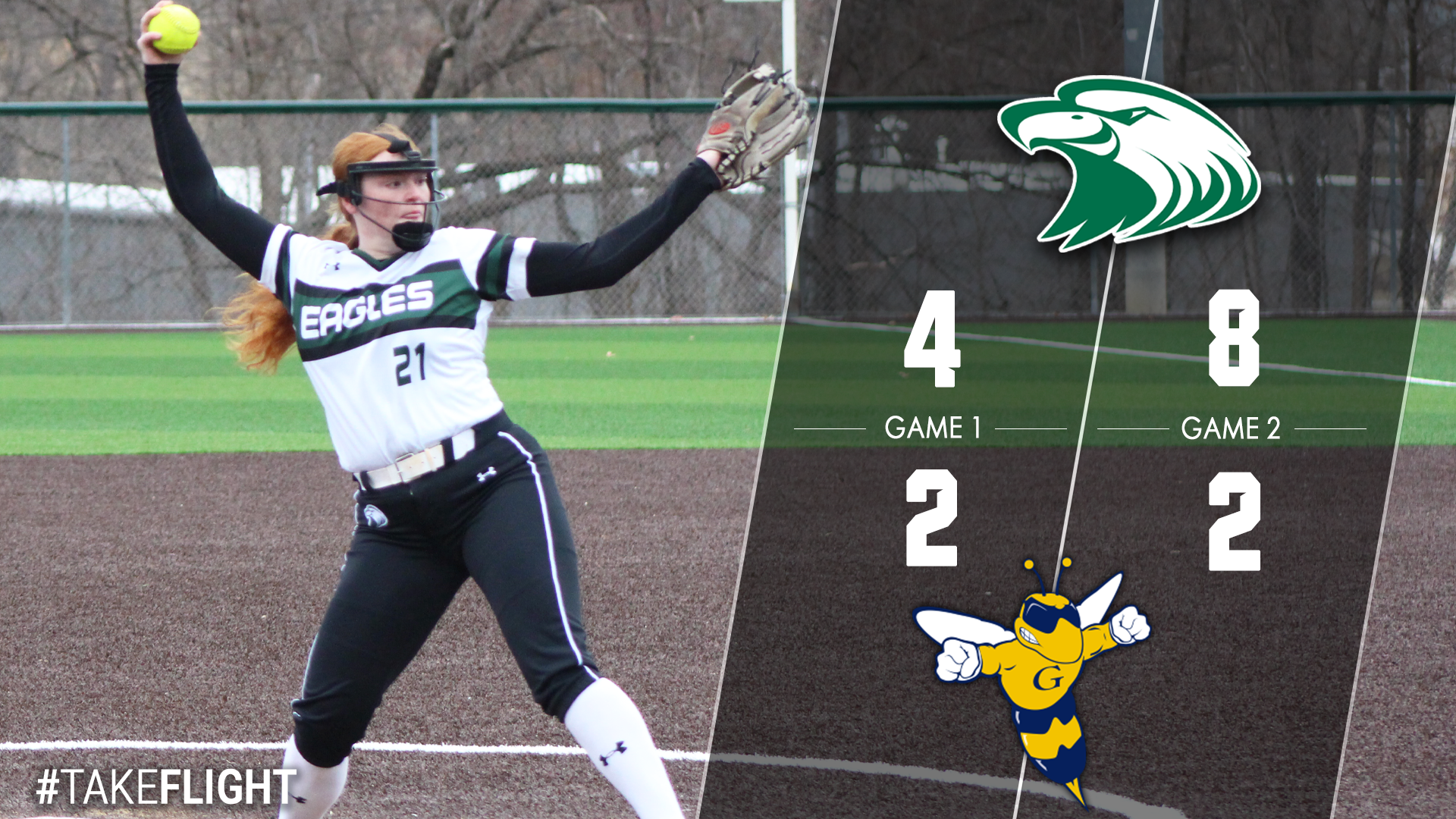 Eagles Sweep Graceland in Sunday Doubleheader