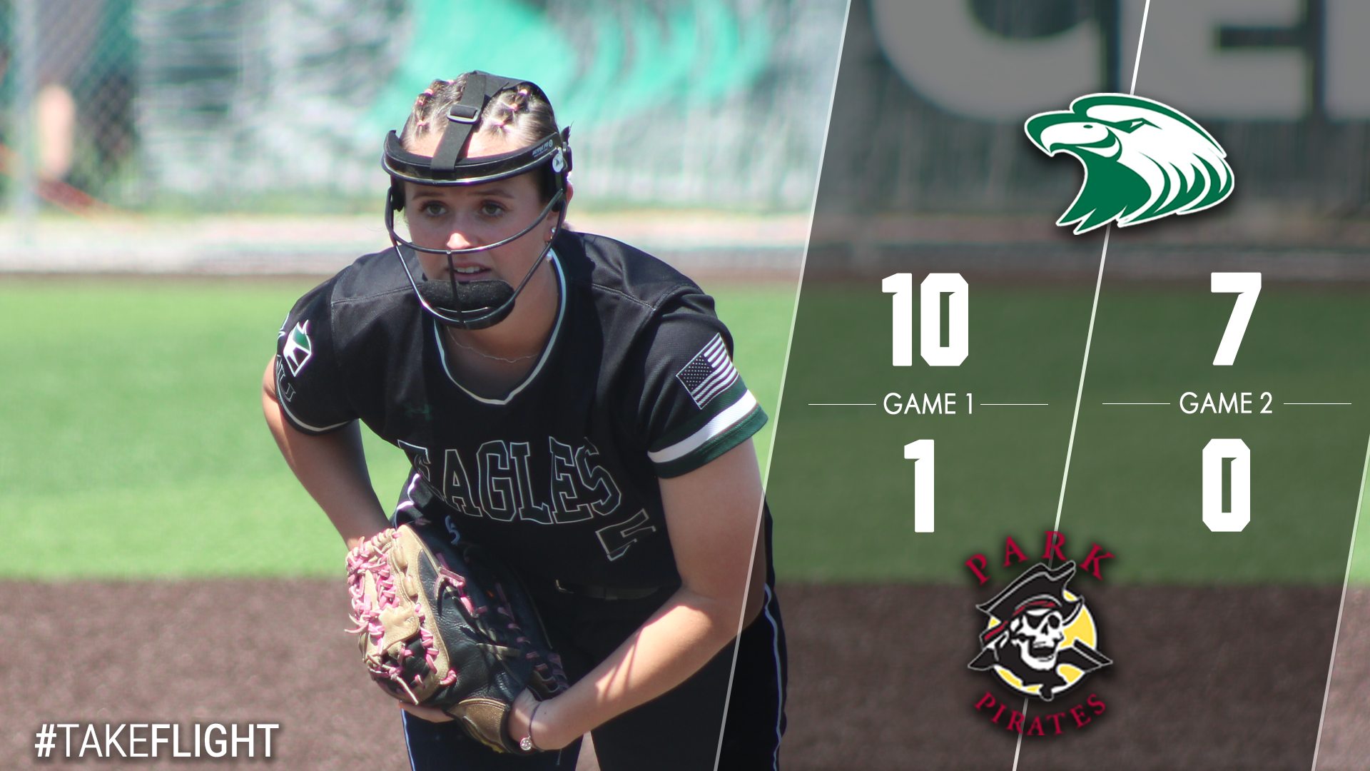Farris' Perfect Game Highlights Eagles' Doubleheader Sweep of Pirates