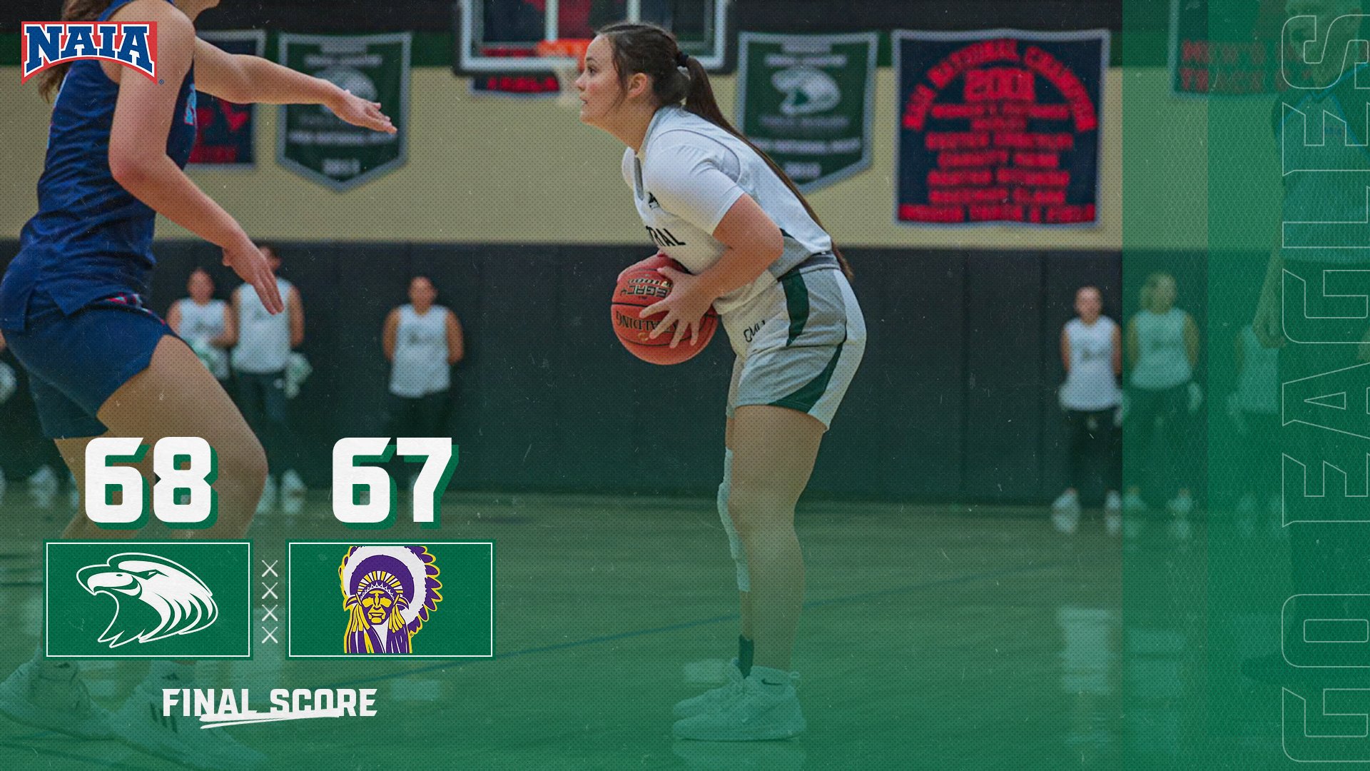 Porter's Late Three Secures Win over Haskell Saturday Night