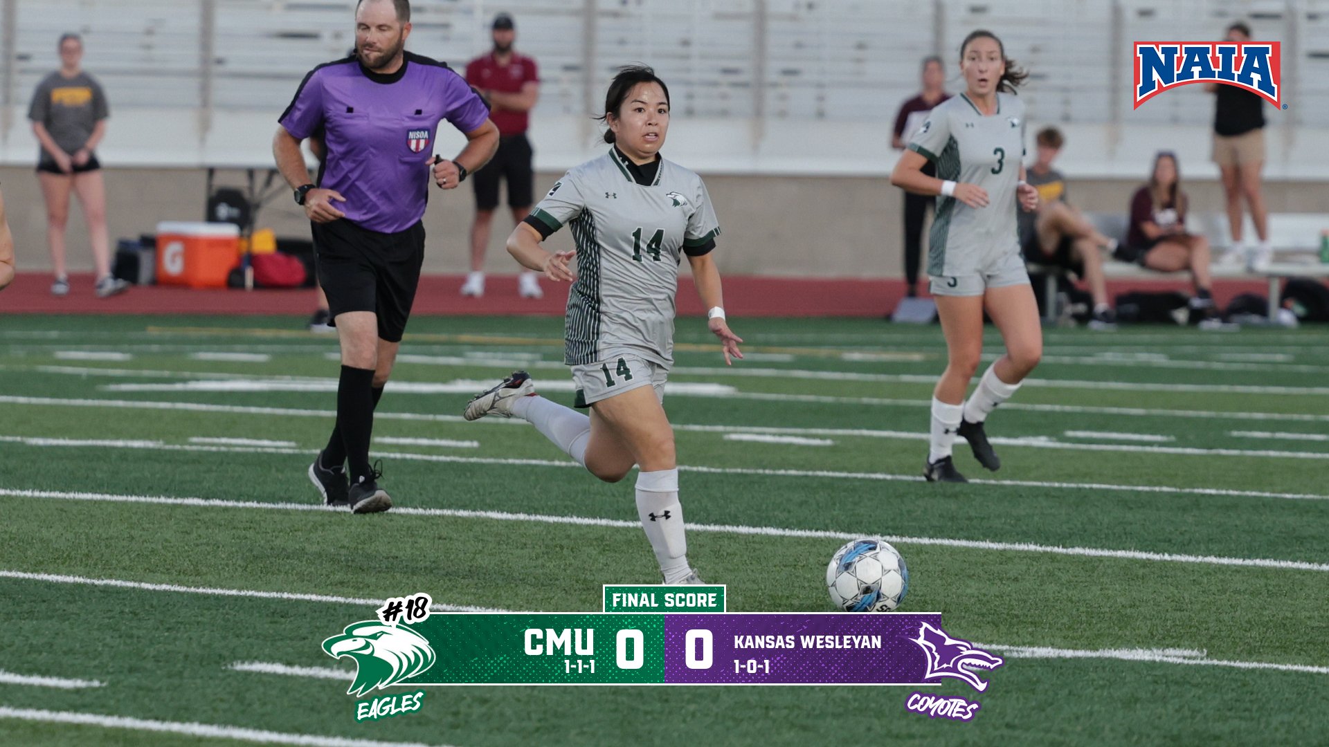 No. 18 Eagles Draw Kansas Wesleyan