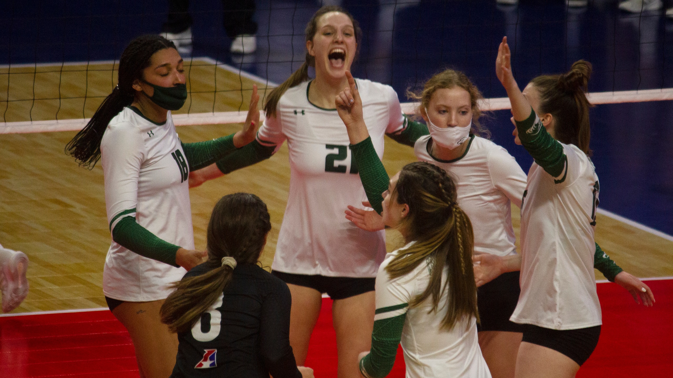 Eagles begin pool play at national tournament with four set win over Bethel (Ind.)