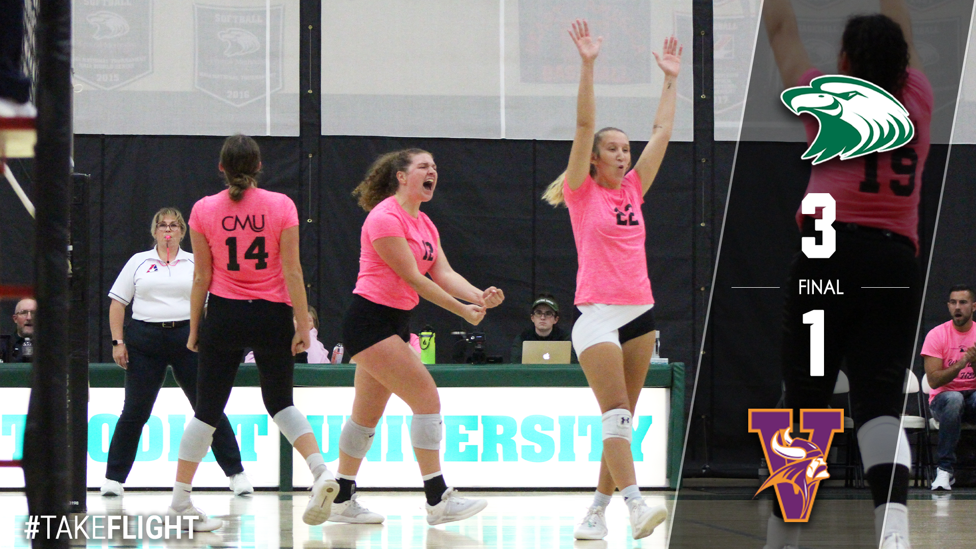 Eagles Knock off Missouri Valley in Four Sets