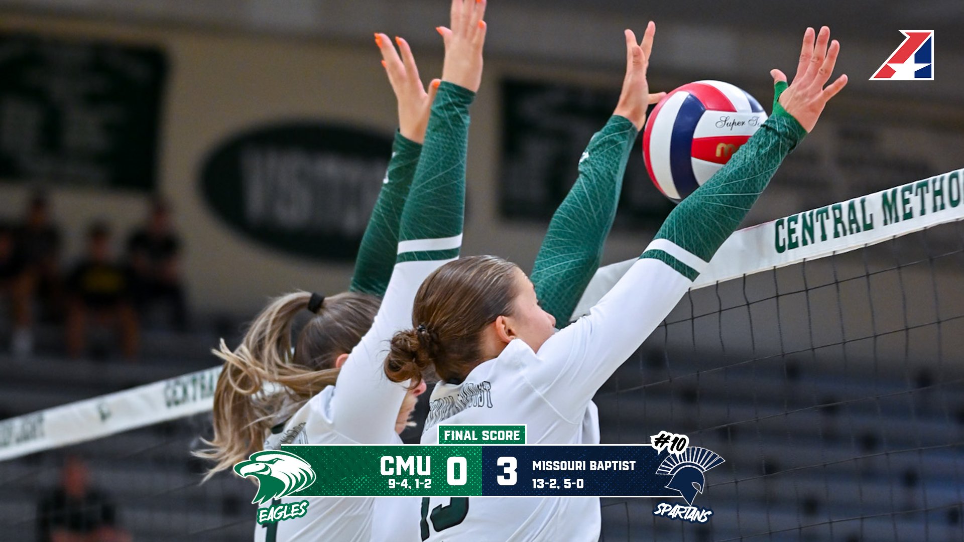 (RV) Eagles Volleyball Drops Road Match Against No. 10 Missouri Baptist